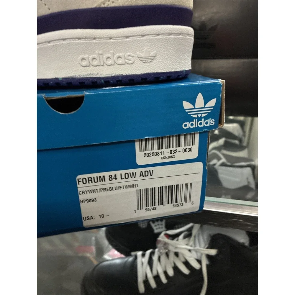 Adidas Forum 84 Low ADV Original RETRO COLORS HP9093 White Suede SZ 10.5 New